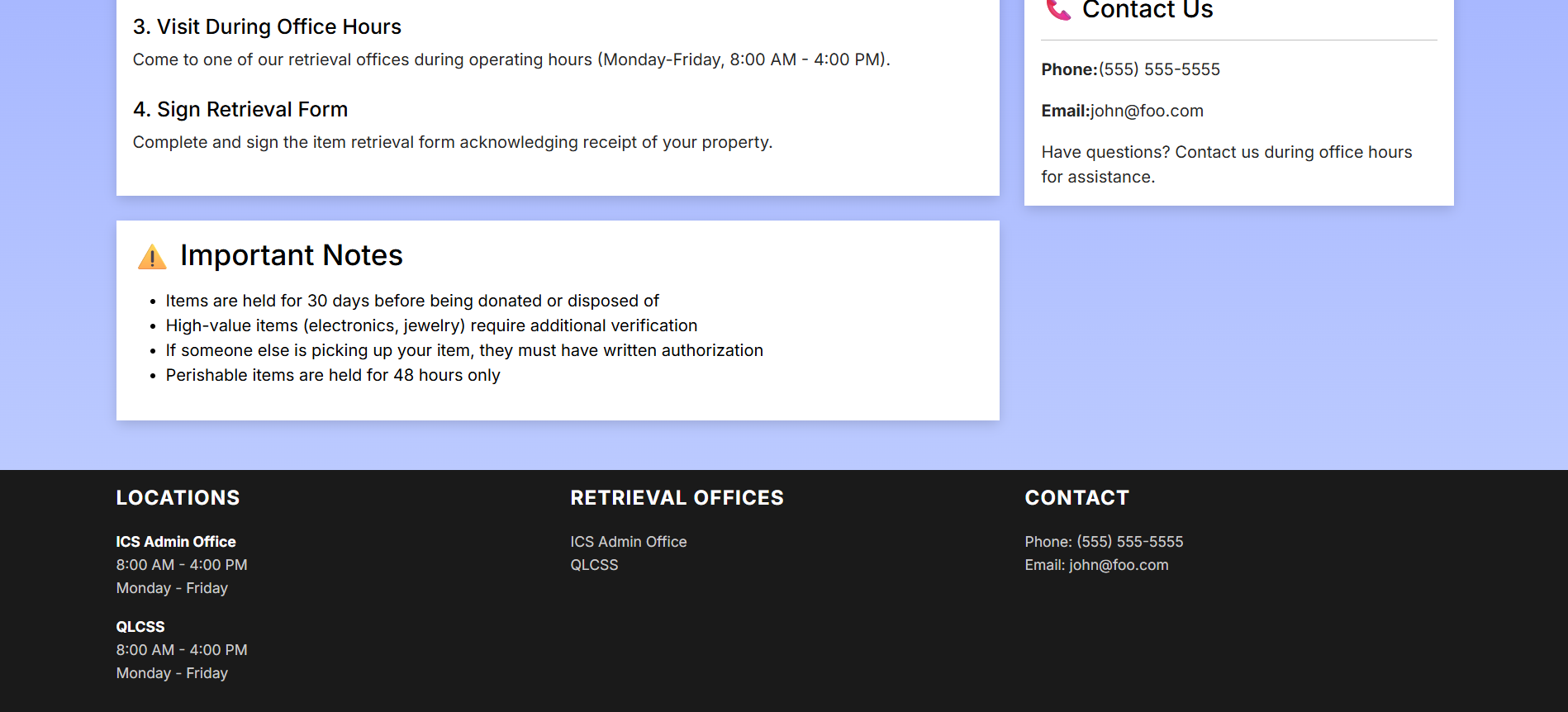 Recovery Page Bottom